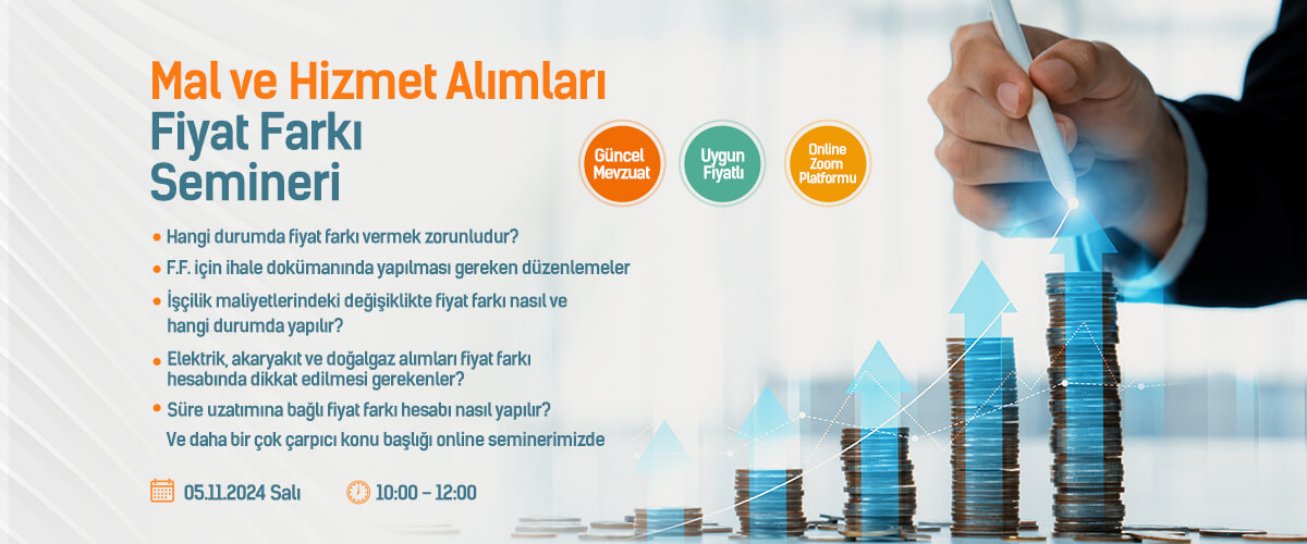 Online Mal ve Hizmet Alımları Fiyat Farkı Semineri